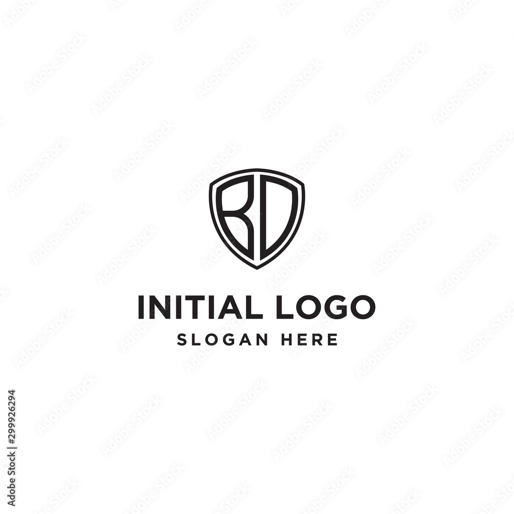 Initial letter BD initials logo. Universal symbol icon vector design. Luxury abc shield logotype. Initial letter BD initials logo. Universal symbol icon vector design. Luxury abc shield logotype.