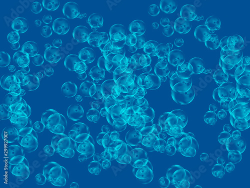 zarte glänzende Blasen im Wasser © Dr. N. Lange