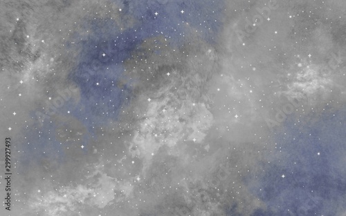 Galaxy background illustration with stars and stardust. Galaxy wallpaper