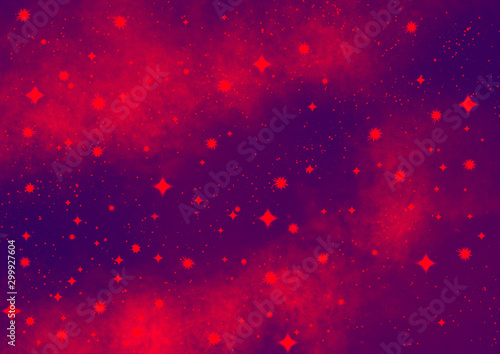 Galaxy background illustration with stars and stardust. Galaxy wallpaper