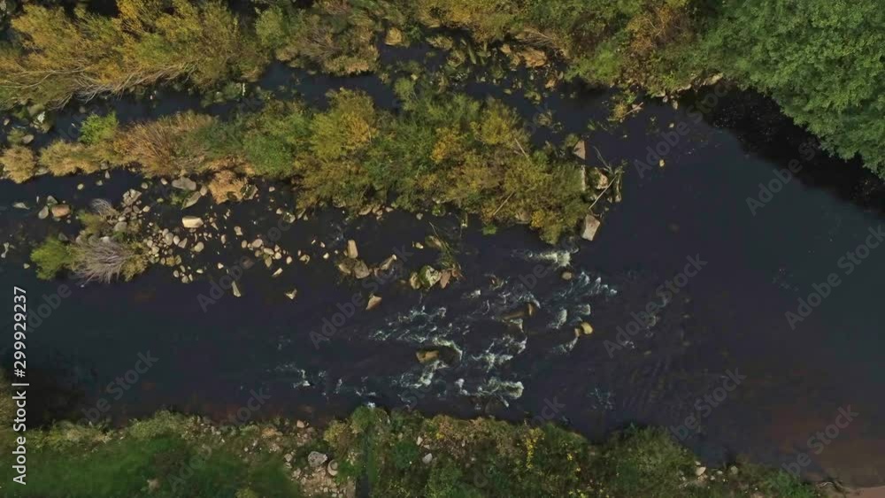 4k Aerial view over Murg river, Forbach, Germany 4k Aerial view over Murg river, Forbach, Germany