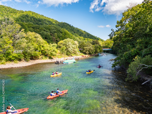 北海道 千歳市 支笏湖 千歳川 カヤック photo