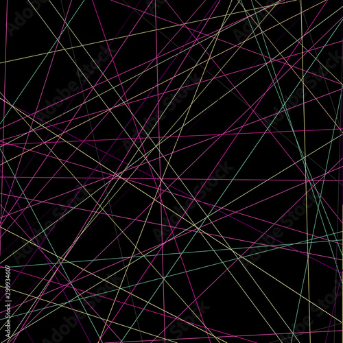 Colorful Lines Random Distribution Computational Generative Art background illustration