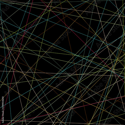 Colorful Lines Random Distribution Computational Generative Art background illustration