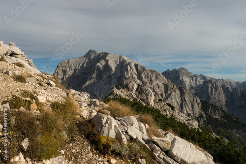 At the way up to the Mala Mojstrovka in the Julian Alps