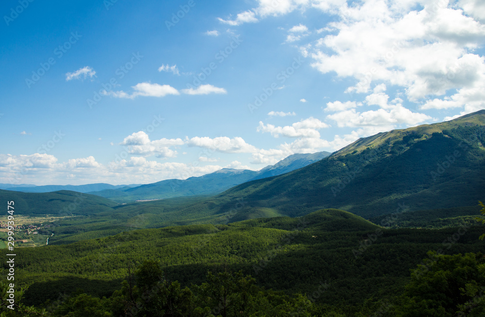 view of mountains