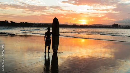 surf and sunset