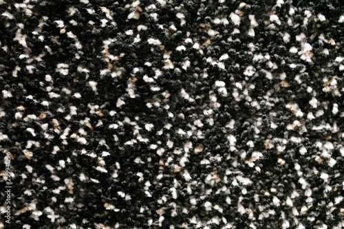 Black and White fur Mat pattern carpet texture Backdrop.