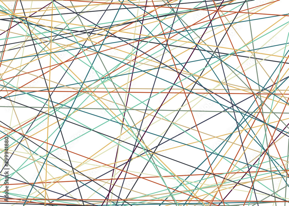 Obraz premium Colorful Lines Random Distribution Computational Generative Art background illustration