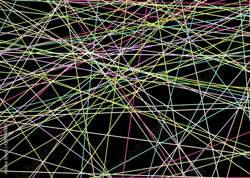 Colorful Lines Random Distribution Computational Generative Art background illustration