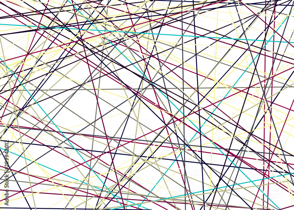 Obraz premium Colorful Lines Random Distribution Computational Generative Art background illustration