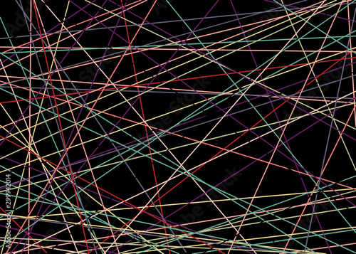 Colorful Lines Random Distribution Computational Generative Art background illustration