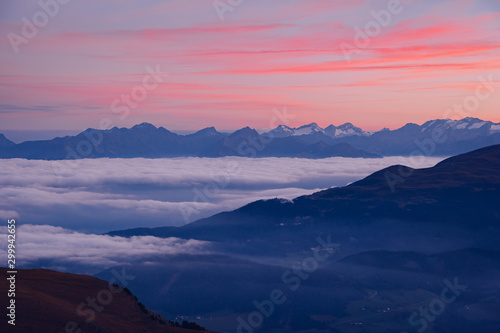 Scenic image of grand ridges at twilight.