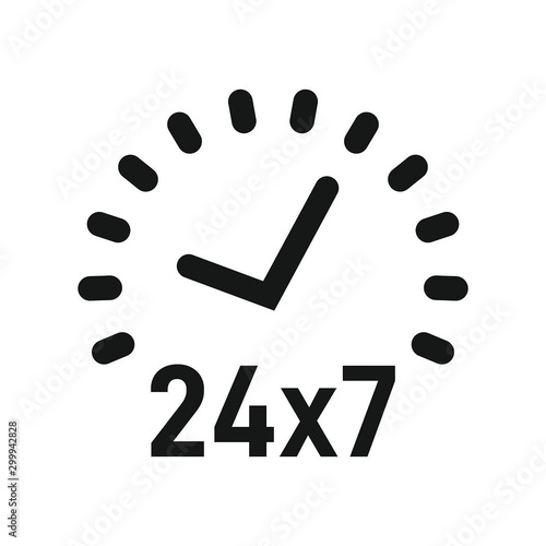 24 hour service, availability, support icon
