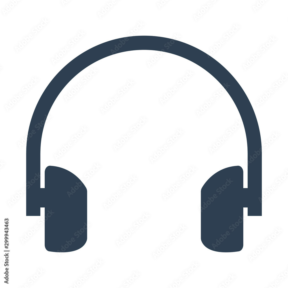 Head phone icon customer support sign Head phone icon customer support sign