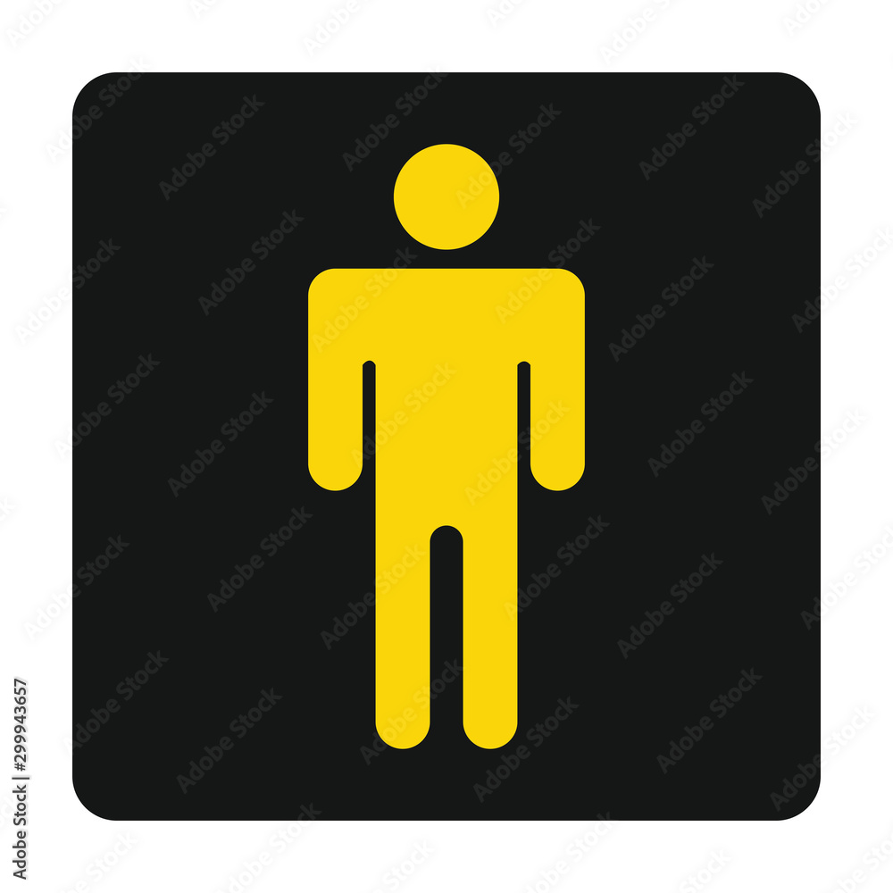 Man toilet sign Man toilet sign