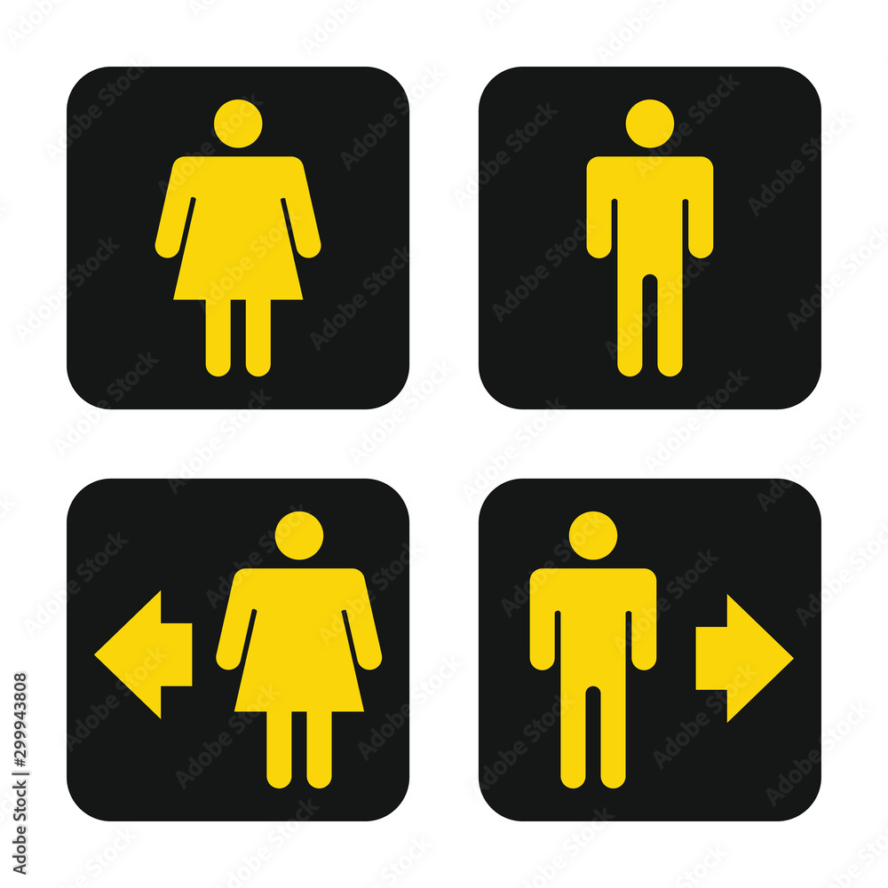 Man Woman Toilet Sign Man Woman Toilet Sign