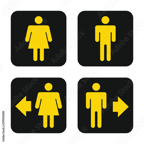Man Woman Toilet Sign