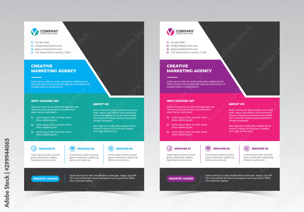 A4 Corporate Flyer Vector Design A4 Corporate Flyer Vector Design