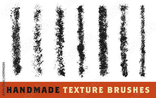 Handmade Texture Brush Vector Set