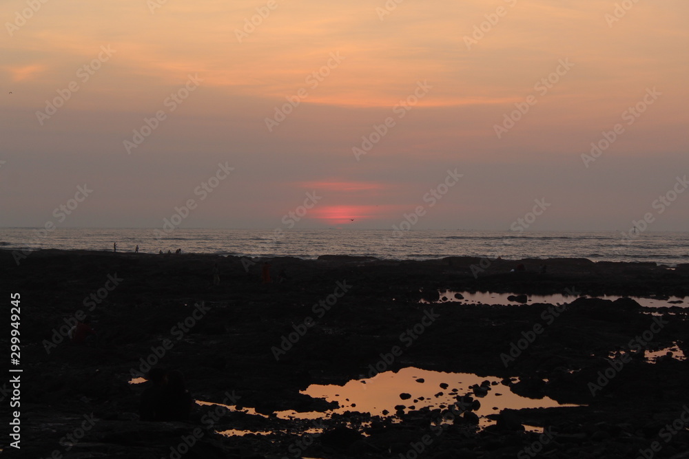 Beautiful Sunset at Bandra-Mumbai India-Img1