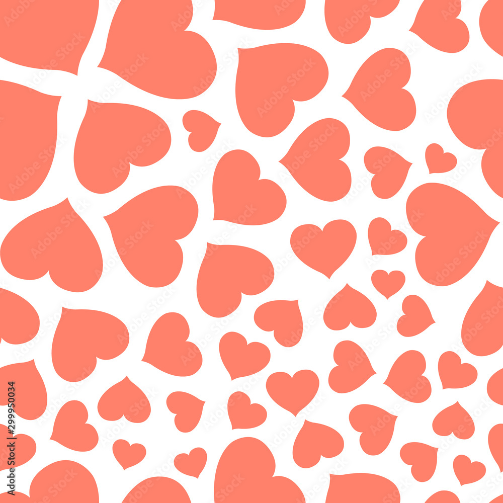 pink hearts pattern vector illustration pink hearts pattern vector illustration