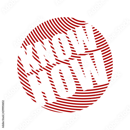 red vector banner know how