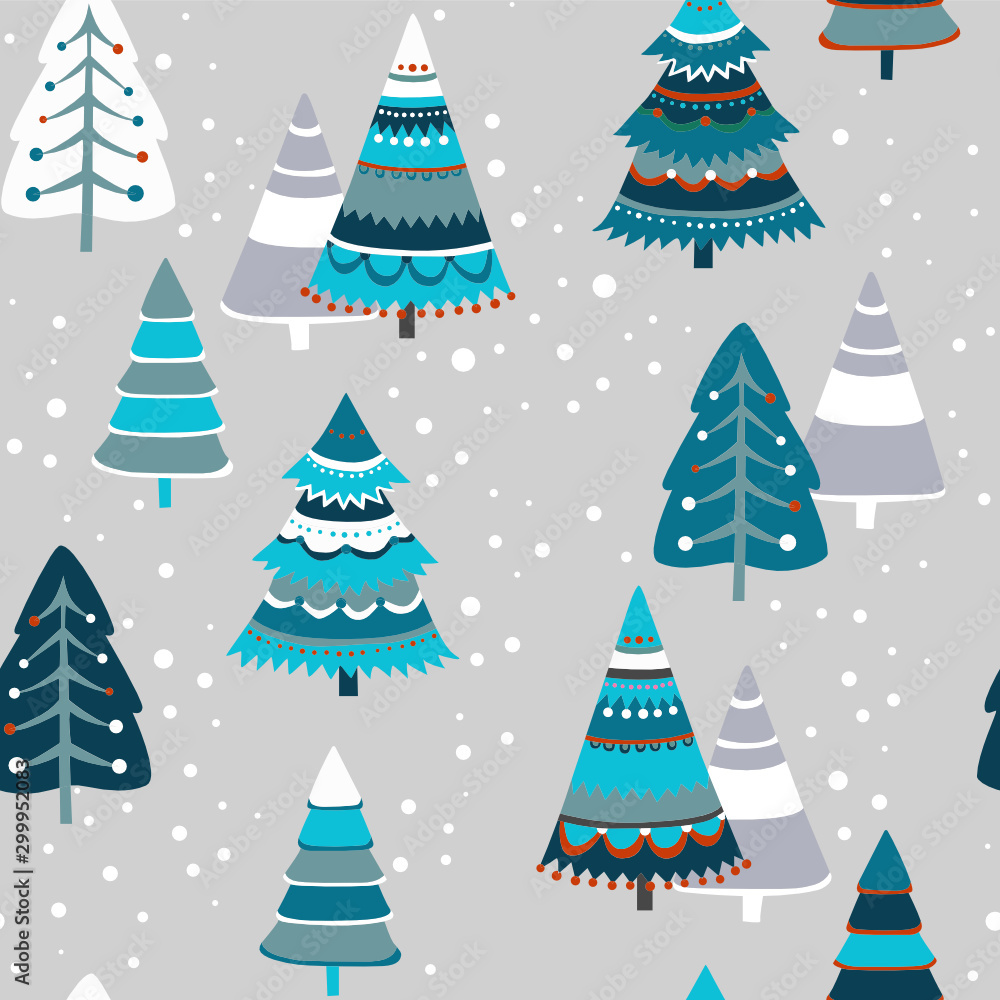 Christmas tree in pastel colors Christmas tree in pastel colors
