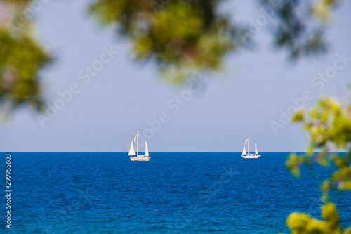 Segelboote am Lido di Orrí - Sardinien - Italien