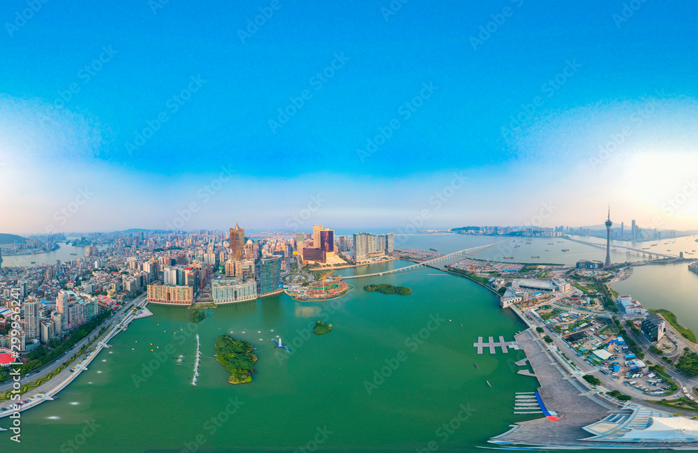 Obraz premium Aerial scenery in the Macao Special Administrative Region of China