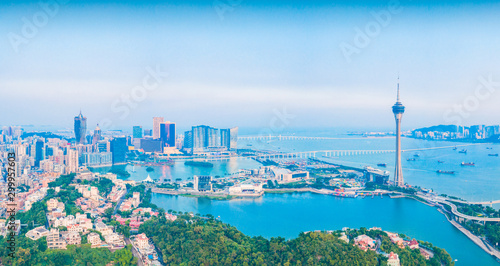 Aerial scenery in the Macao Special Administrative Region of China