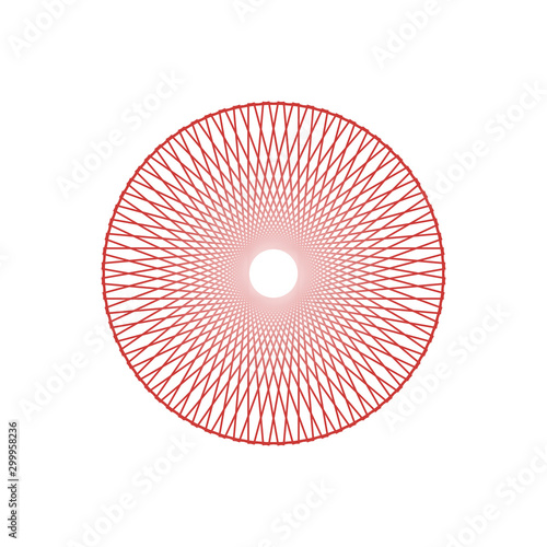 Abstract circle shape illustration of tree branches or roots for concept design, creative nature art. EPS10 vector.