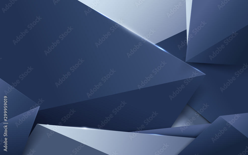 Abstract luxury silver and blue polygonal background. Space for your design Abstract luxury silver and blue polygonal background. Space for your design