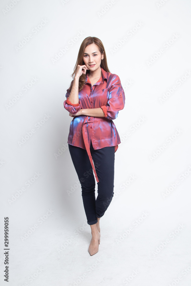 Full body of beautiful young asian woman. Full body of beautiful young asian woman.