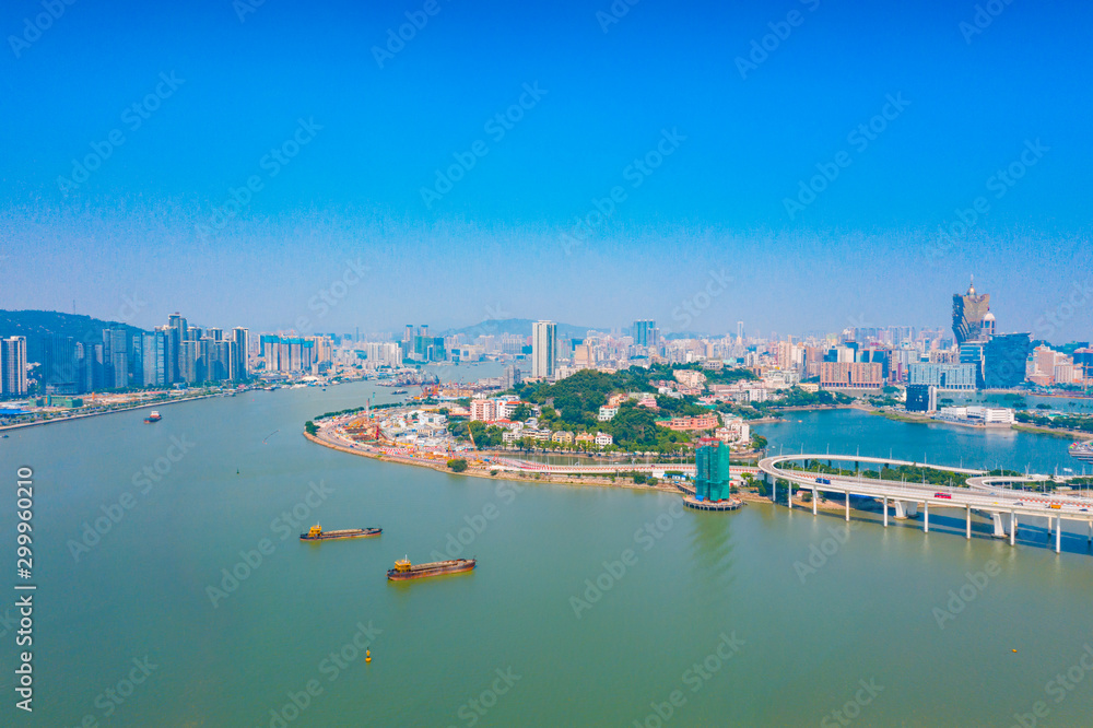 Aerial scenery in the Macao Special Administrative Region of China
