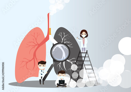 Lungs Concept.