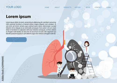 Human lungs Concept.