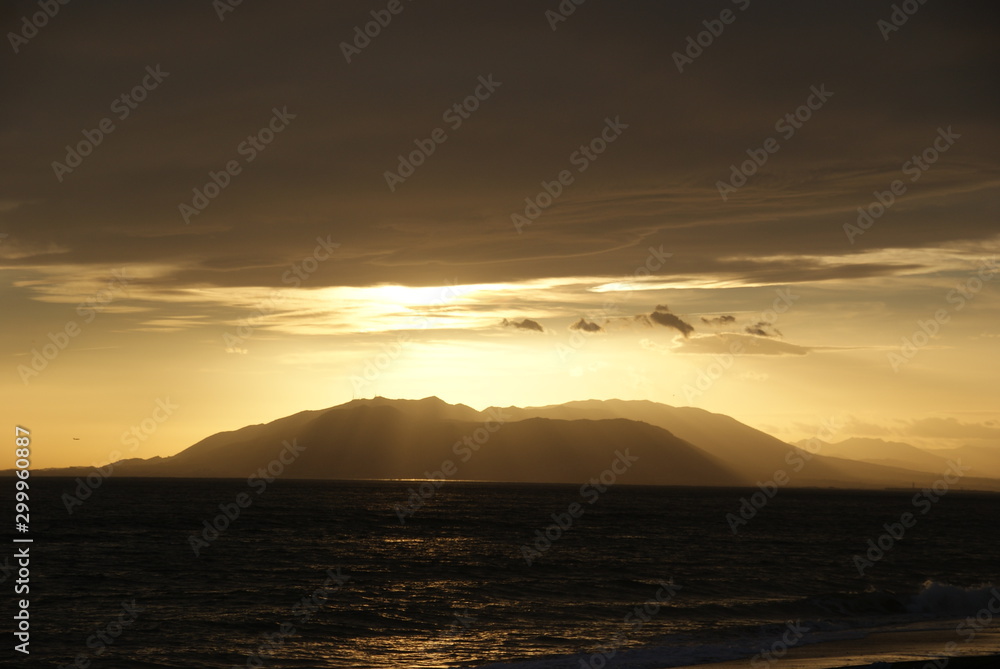 sunset over sea sunset over sea