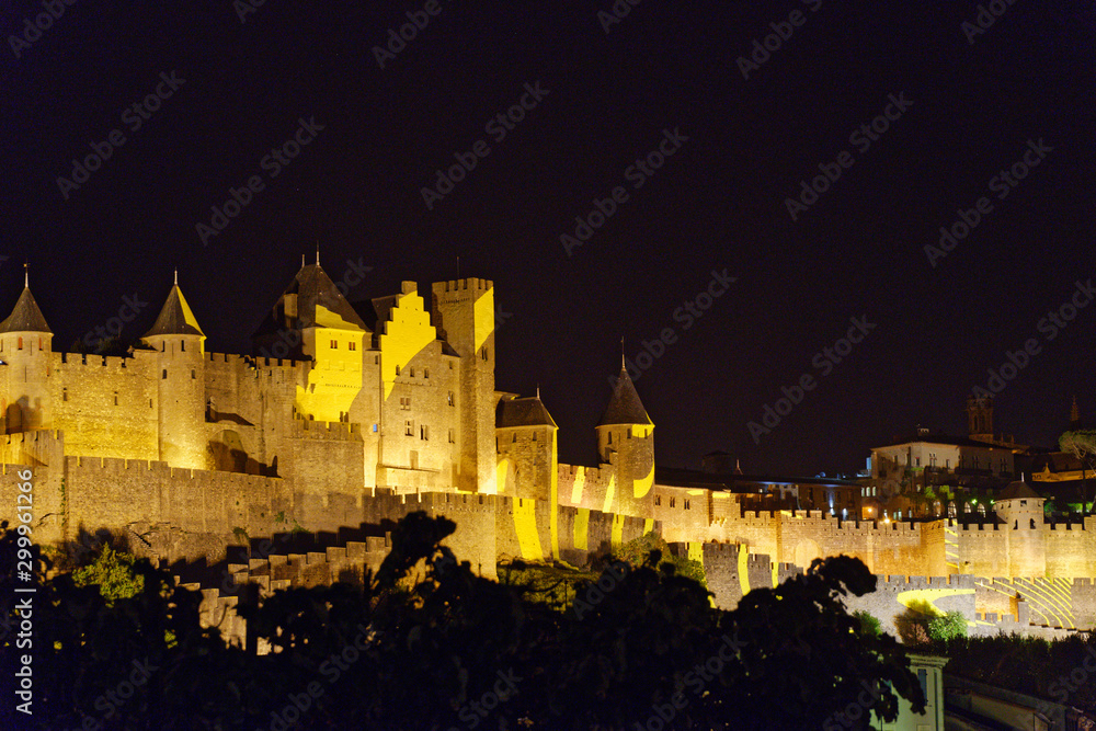 mittelalterliche Festung La Cité, Carcassonne, Frankreich