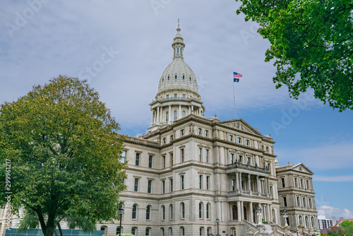 Obraz na płótnie Exterior of the Michigan State Capitol Building in Lansing
