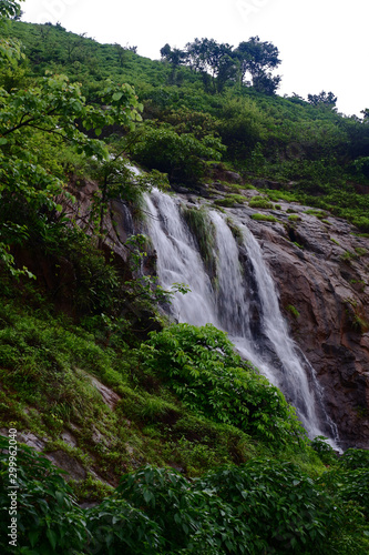 Monsoon Landscape at Tamhini near Pune India. Monsoon is the annual rainy season in India from June to September.