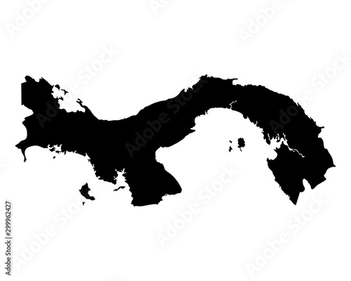 Karte von Panama