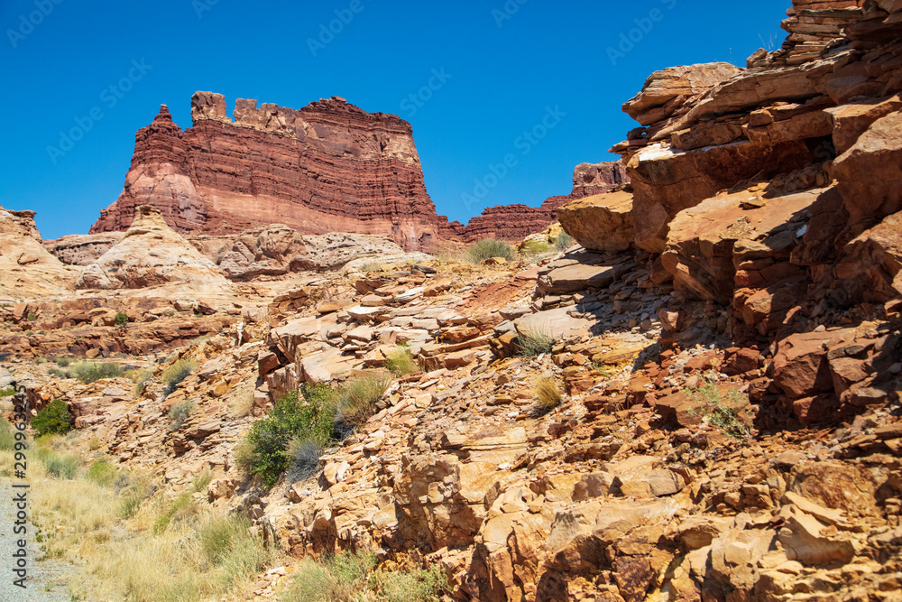 Obraz premium Colorado River and Glen Canyon as seen from Utah State Route 95