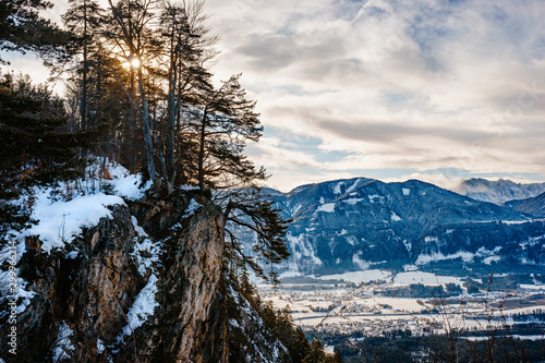 Sonnenaufgang auf dem Berg