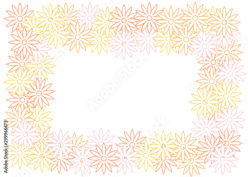 Very sweet pastel flowers template for graphic design isolated on white background.