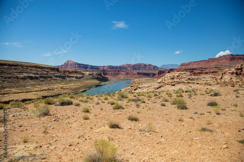 Colorado River and Glen Canyon as seen from Utah State Route 95