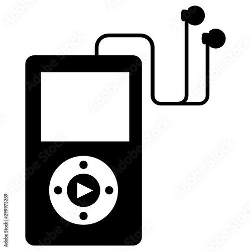 Mp4 Nano Pod Music Player Vector Icon design