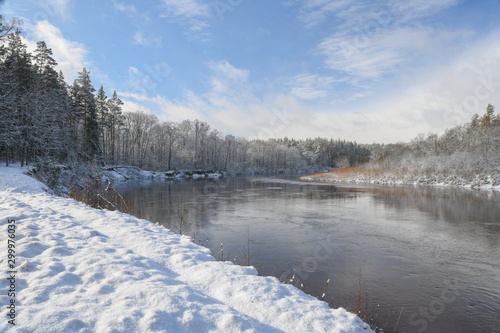 river in winter © Pēteris