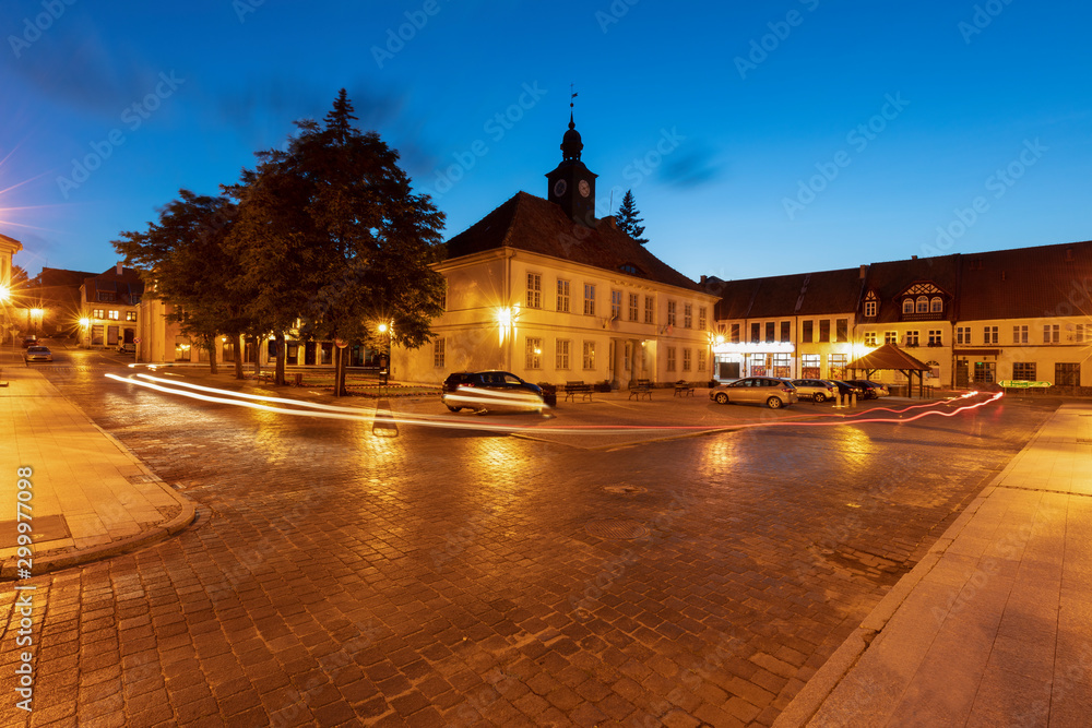 City hall on main square in Reszel
