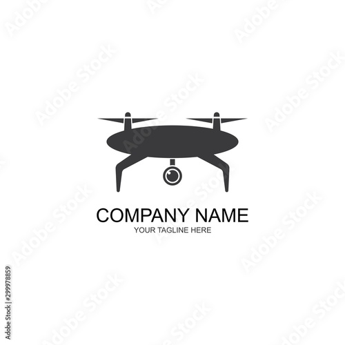Drone Logo Template Design Vector, Emblem, Design Concept, Creative symbol, Icon